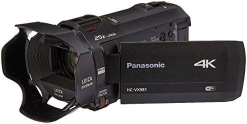 Panasonic HC-VX981K Caméra vidéo 4K Ultra HD, zoom optique 20X, capteur BSI 1/2,3", capture HDR, capture vidéo multi-scènes pour smartphone Wi-Fi (noir)
 Fiche Technique et Prix au Maroc
