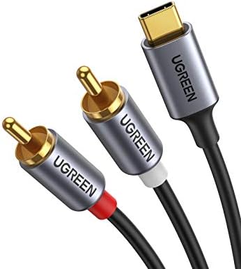 UGREEN Câble audio USB C vers RCA type C vers 2RCA mâle adaptateur de prise jack pour haut-parleur stéréo auxiliaire de voiture compatible avec iPhone 15 Pro Max/15 Pro/15 Plus, iPad Pro, Samsung S23, Pixel 7 Pro, 1,5 m
 Avis, Fiche Technique et Prix au Maroc
