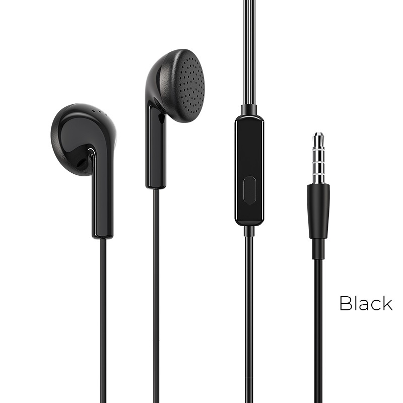borofone bm40 sage universal earphones with mic black