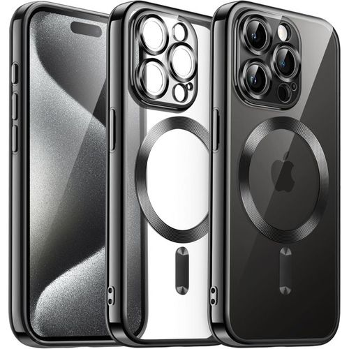 Case Coque Noir pour iPhone 15 pro max MagSafe charger sans fil
 Fiche Technique et Prix au Maroc