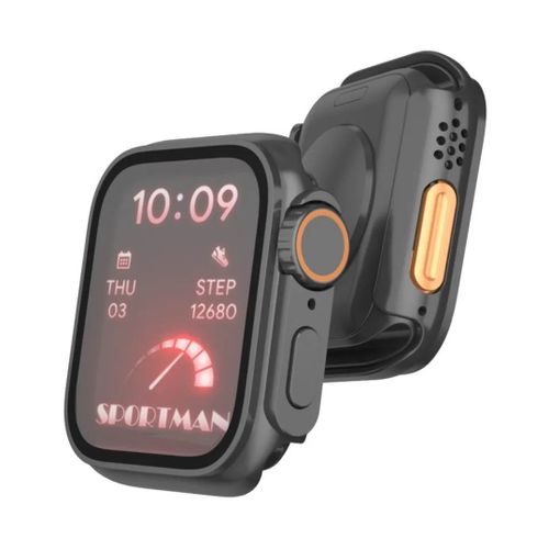 [Change to Ultra] Coque de protection en verre  pour Apple Watch 40mm Series 654 SE "Mise à niveau de l'apparence du verre 49mm Se transformant en ultra"
 Fiche Technique et Prix au Maroc