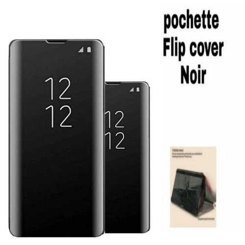 Clear View Pochette avec la porte Samsung s21 Fe Noir flip cover (Coque tat7al o tatsad)
 Fiche Technique et Prix au Maroc