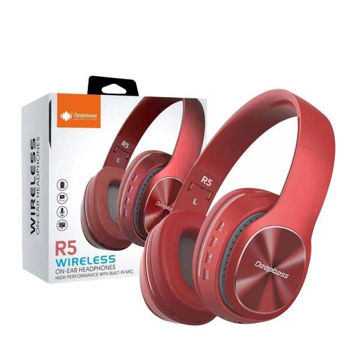 Deep Bass Casque ecouteurs R5 sans fil bluetooth5.0 Stereo Support Carte TF 3,5 mm AUX FM
 Fiche Technique et Prix au Maroc