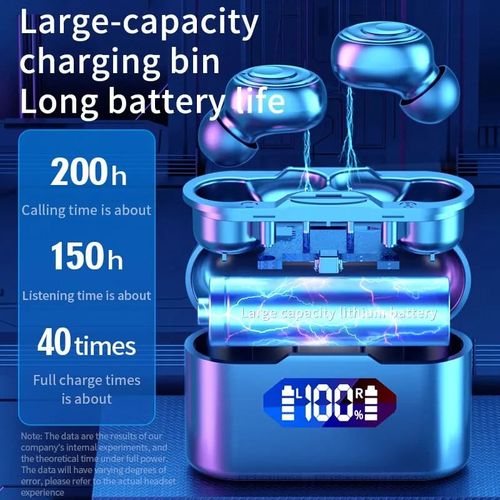 Écouteurs Bluetooth sans fil X37, casque de sport de plein air 5.3, écran du bac de charge, contrôle tactile, écouteurs pour musique
 Fiche Technique et Prix au Maroc