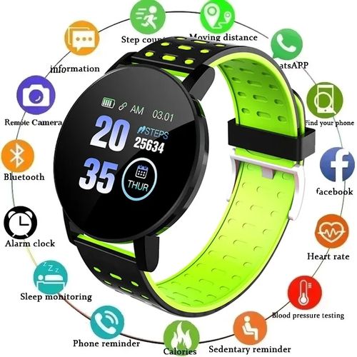 Montre connectée de sport 119 plus pour hommes et femmes
 Fiche Technique et Prix au Maroc