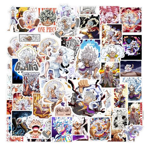 One Piece Luffy Gear 5 stickers Kaido Zoro Nami Shanks, lot/30 pcs
 Fiche Technique et Prix au Maroc