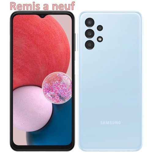 Samsung Galaxy A13 6.6"  4GB RAM + 64GB ROM -Chargeur Non inclus - Remis a neuf
 Fiche Technique et Prix au Maroc