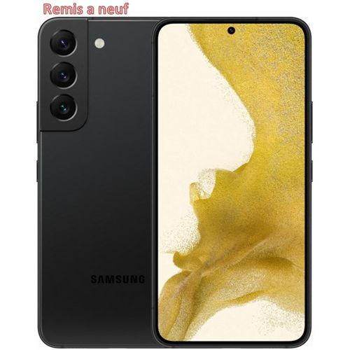Samsung Galaxy S22 5G NOIR - 8Go/256Go - Chargeur NN inclus - Remis a neuf
 Fiche Technique et Prix au Maroc