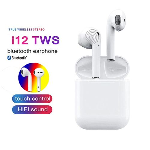 TWS ACCESSOIRE TELEPHONE i12 Écouteurs Bluetooth - Stéréo V5.0
 Fiche Technique et Prix au Maroc