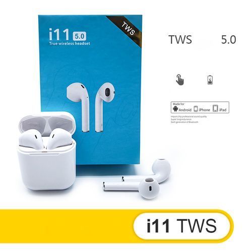 TWS ÉCOUTEURS SANS FIL TWS i11 TRUE WIRELESS HEADSET 5.0 / BLANC
 Fiche Technique et Prix au Maroc