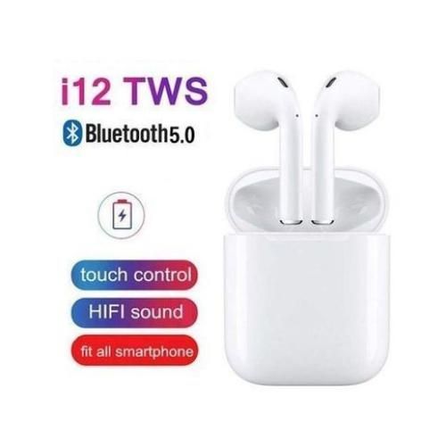 TWS i12 Écouteurs stéréo Sans Fil Bluetooth V5.0 (Ouvre la fenêtre pop-up) Pour iOS et Android
 Fiche Technique et Prix au Maroc
