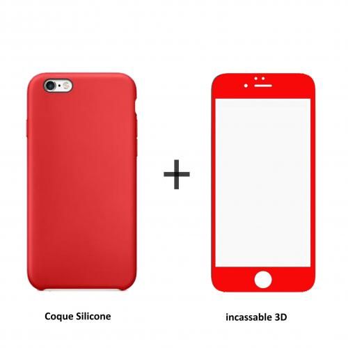 Coque Silicone Pour iPhone 6 / 6s (Rouge) Avec Incassable 3D
 Fiche Technique et Prix au Maroc