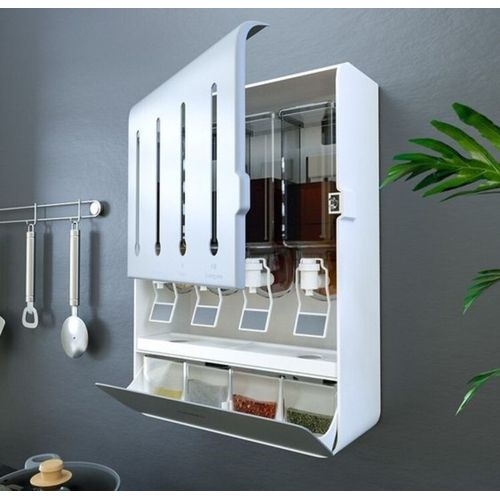 Étagère à épices multifonctionnelle, Organisateur d'huiles et d'épices, murale
 Fiche Technique et Prix au Maroc