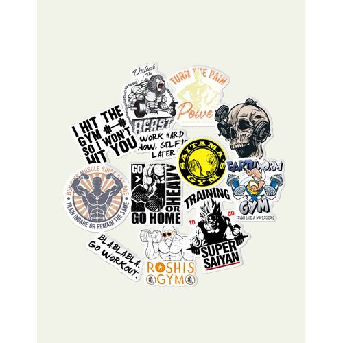 Stickers Workout Gym (12pièces) Décoration PC Portable - autocollant
 Fiche Technique et Prix au Maroc