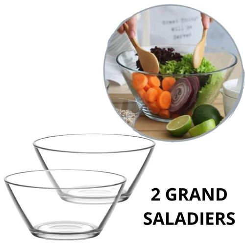 Ikea 2 Saladiers en verre transparent  , 28 cm
 Fiche Technique et Prix au Maroc