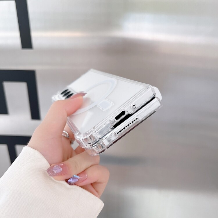 Pour Samsung Galaxy Z Fold4 Magsafe Magnétique Transparent Antichoc Téléphone Cas - 3