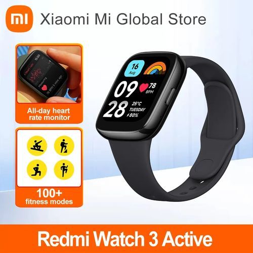 XIAOMI Mi Watch 3 Active Montre connectée, Appel Bleutooth, Moniteur d'oxygène, étanche
 Fiche Technique et Prix au Maroc