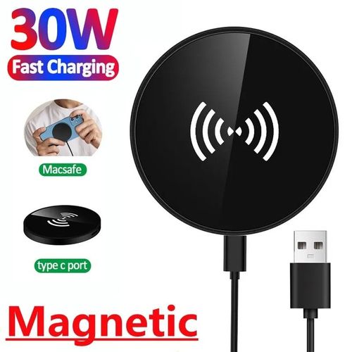 Support de chargeur magnétique sans fil pour Tele,chargeurs de téléphone station de charge rapid30W
 Fiche Technique et Prix au Maroc
