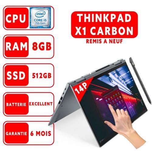 Lenovo Notebook ThinkPad X1 YOGA i5–7300U-8Go-512Go SSD-TACTILE AZERTY -REMIS A NEUF
 Fiche Technique et Prix au Maroc