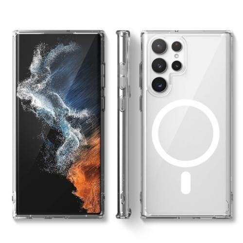 Coque pour Samsung Galaxy S23 Ultra 5G magnétique transparente,
 Fiche Technique et Prix au Maroc
