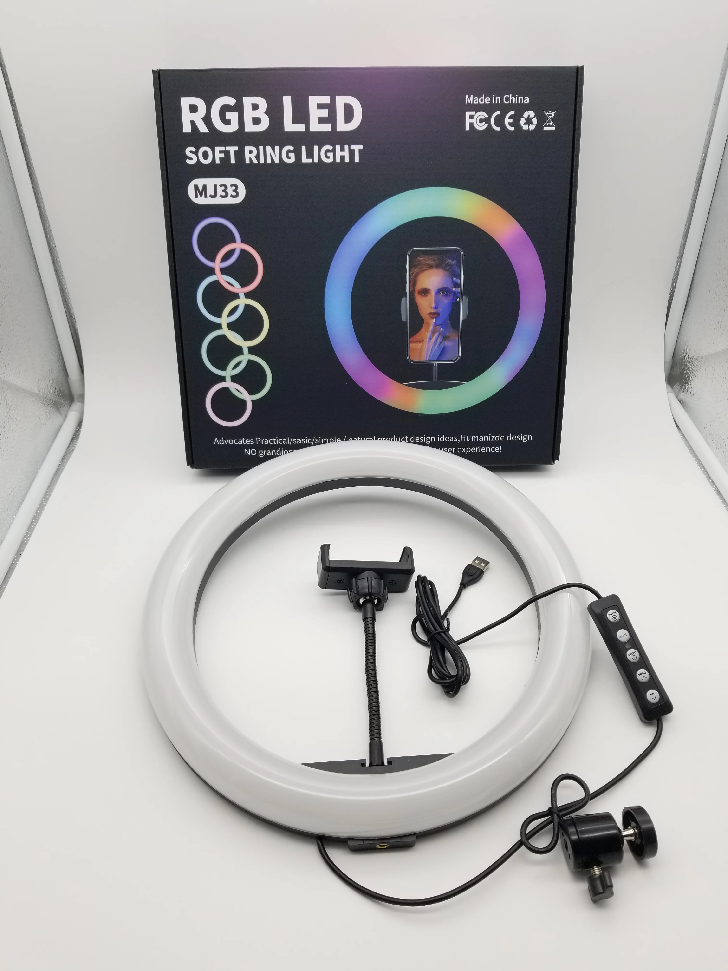 CPYP outube Video Photographic mj26 10 inch RGB Selfie Led Ring Light hoops With Tripod Stand