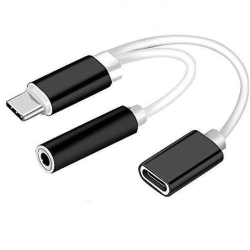 Adaptateur Audio USB-C Vers Jack 3.5mm - Convertisseur Numérique Pour Smartphone, Voiture - Câble Court