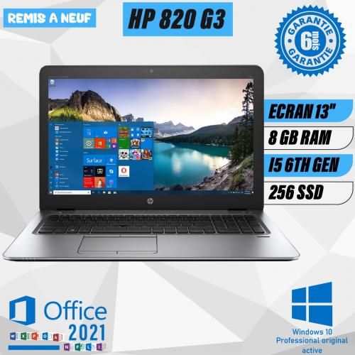 Hp Elitebook Slim 820 G3 6ÉME Core i5 RAM 8Go / 256Go SSD - Remis à neuf
 Fiche Technique et Prix au Maroc