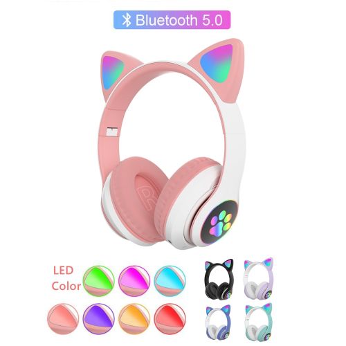 Écouteurs Bluetooth5.0 Pour Chat Music Headset Cat Ear Headphones Wireless
 Fiche Technique et Prix au Maroc
