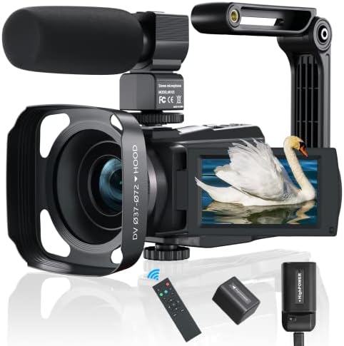 Femivo Caméra vidéo caméscope 4K 48 MP WiFi Vlogging Camera 16X Enregistreur vidéo avec écran tactile IR Vision nocturne Caméra YouTube avec micro, stabilisateur, pare-soleil, télécommande, chargeur de batterie
 Fiche Technique et Prix au Maroc
