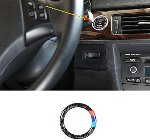 YIWANG – anneau de garniture de bouton d'arrêt de démarrage de moteur de voiture en Fiber de carbone véritable, mélange de couleurs, pour BMW série 3 E90 E92 2005 – 2012, Accessoires automobiles
 Fiche Technique et Prix au Maroc