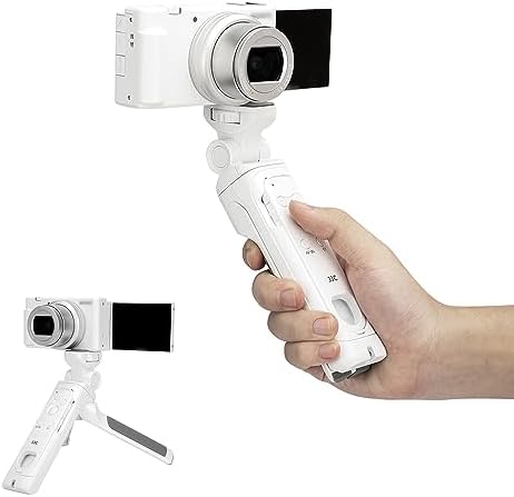 JJC GP-VPT2BT Poignée de prise de vue à distance sans fil Bluetooth et mini trépied pour Sony ZV-1II ZV-1 II ZV-1M2 ZV1F ZV-1F ZV1 ZV-E1 ZV-E10 RX100 VII RX100VII FX30 FX3 A6100 A6600 A6700 A7C A7IV A7RV A7RIV A7SIII
 Fiche Technique et Prix au Maroc