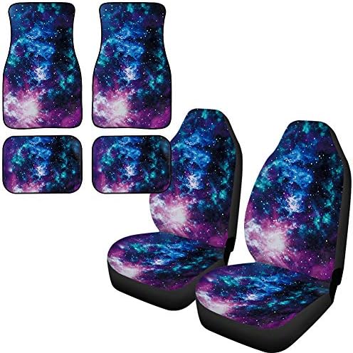 Dreaweet Lot de 6 housses de siège imprimées tendance Galaxy, accessoires universels pour intérieur de voiture avec tapis de sol toutes saisons, tapis résistants à l'usure
 Fiche Technique et Prix au Maroc