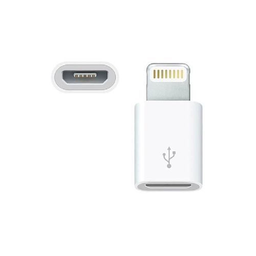 Adaptateur vers Micro-Usb Femelle pour Apple iphone 5, 6, 7 - Blanc
 Fiche Technique et Prix au Maroc