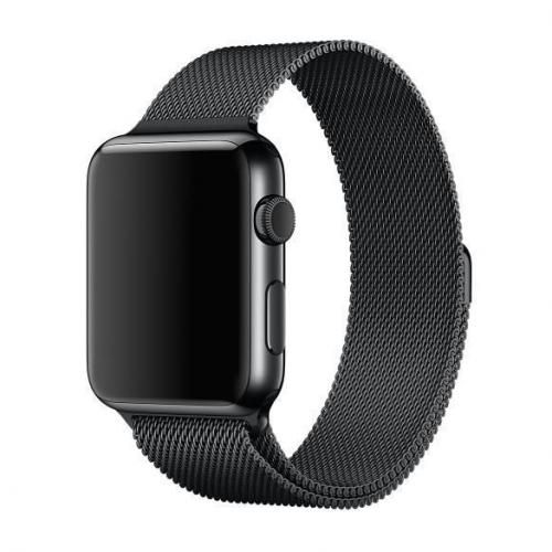Bracelet Magnétique Noir Boucle Milanaise pour apple watch 44mm
 Fiche Technique et Prix au Maroc