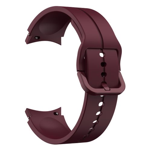 Bracelet de rechange en silicone 20mm Vin rouge pour Samsung Galaxy Watch 4/5 40/44mm / Watch 4 Classic 42/46mm
 Fiche Technique et Prix au Maroc