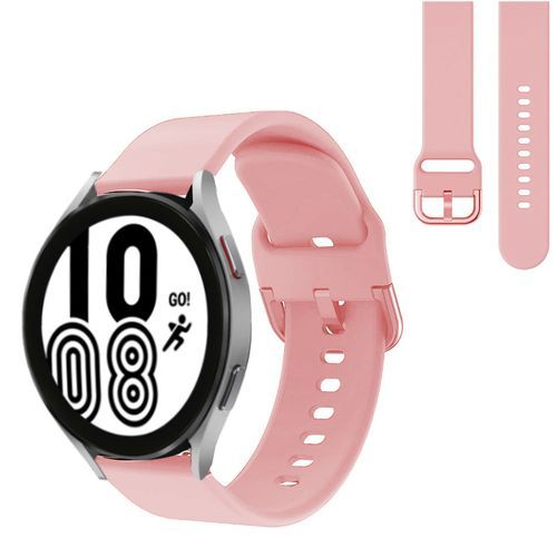 Bracelet de rechange en silicone 20mm pour Samsung Galaxy Watch Active / Active2 40mm/ 44mm - Rose Clair
 Fiche Technique et Prix au Maroc