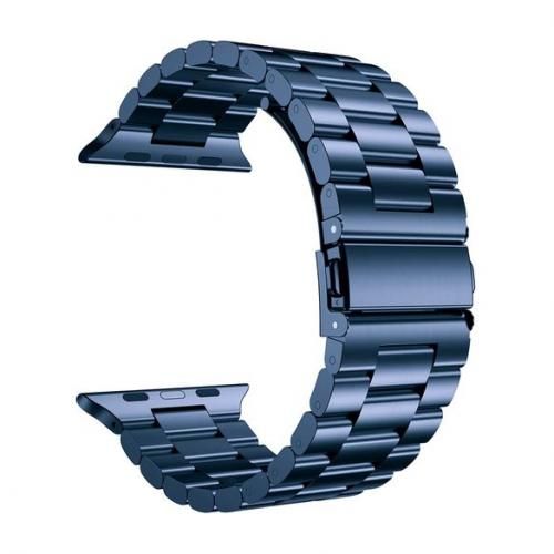 Bracelet pour apple watch,iWatch,Bleu,Acier inoxydable,Remplacement
 Fiche Technique et Prix au Maroc