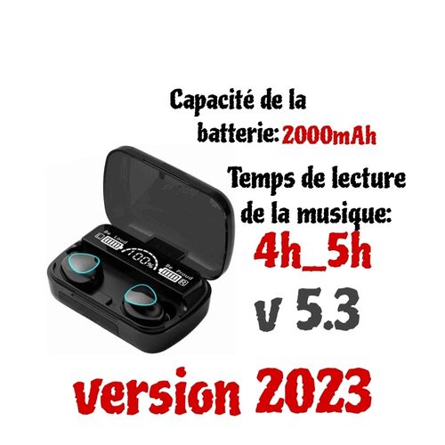 M10 Écouteurs Bluetooth sans fil v 5.3
 Fiche Technique et Prix au Maroc