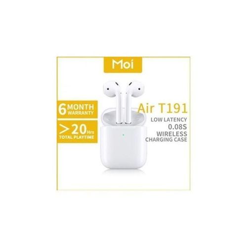 Moi T191 écouteurs sans fil wireless bleutooth 5.0 Touch Control -Blanc
 Fiche Technique et Prix au Maroc
