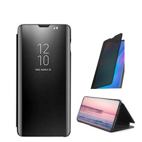 Samsung A72 avec la porte miroir Noir (flip cover tat7al o tatsad)
 Fiche Technique et Prix au Maroc