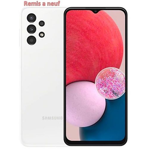 Samsung Galaxy A13 6.6"  4GB RAM + 64GB ROM -Chargeur Non inclus - Remis a neuf
 Fiche Technique et Prix au Maroc