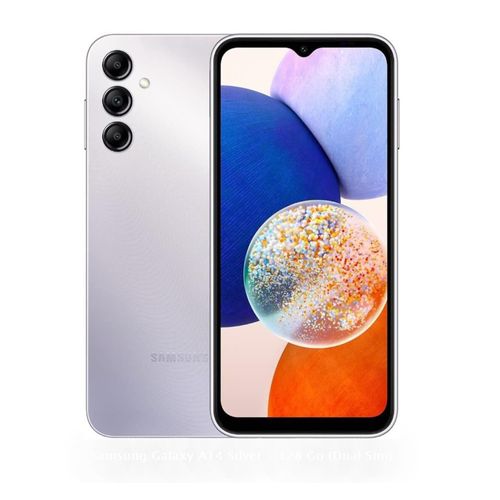 Samsung Galaxy A14 6.6" 4G LTE (4GB RAM + 128GB ROM) - 50 Mpx - Silver
 Fiche Technique et Prix au Maroc