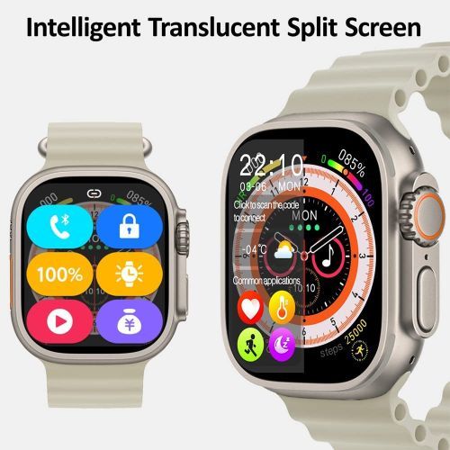 Smart Watch S8 Ultra Bluetooth Appel Étanche Chargement sans fil Écran HD - Gris
 Fiche Technique et Prix au Maroc