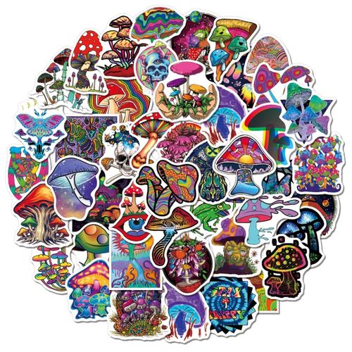 Stickers Graffiti psychédélique,Hippie Trippy champignon, pour ordinateur portable moto Skateboard
 Fiche Technique et Prix au Maroc