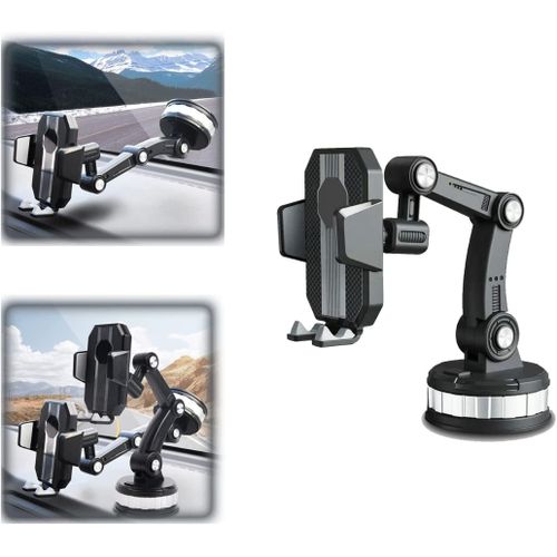Support Voiture de Téléphone Portable 360 degrés ventouse Réglable
 Fiche Technique et Prix au Maroc