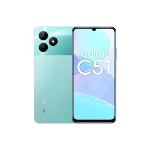 realme C51 6,74" (128Go ROM / 4GB jusqu'à 8Go) - 5000mAH - 50MP- Mint Green
 Fiche Technique et Prix au Maroc
