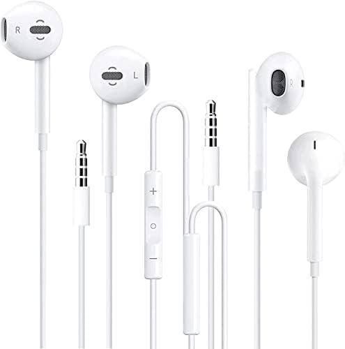 [2 Pack] Écouteurs pour iPhone Écouteurs Apple filaires avec écouteurs 3,5 mm (microphone et contrôle du volume intégrés) compatibles avec iPhone/iPad/iPod/PC, MP3/4 et autres appareils avec prise jack 3,5 mm
 Avis, Fiche Technique et Prix au Maroc
