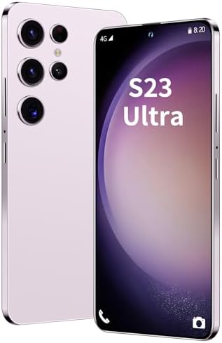 Téléphone Android débloqué S23 Ultra téléphone portable Android 13 téléphone portable intelligent 8 cœurs 8 Go + 256 Go téléphone portable écran HD de 6,8 pouces téléphone portable appareil photo 50 MP + 13 MP 6500 mAh batterie extra large 4G double SIM (violet)
 Fiche Technique et Prix au Maroc
