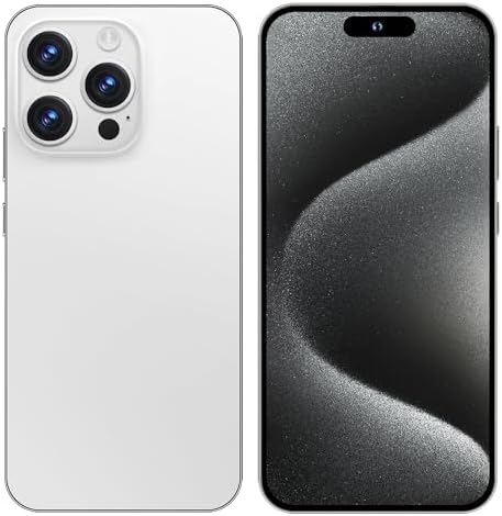 I15 PROMAX Téléphone Android débloqué 2023 Android 13 avec Dynamic Island Titanium Design 8 Go + 512 Go Téléphones mobiles Écran HD 6,7" Appareil photo 108 MP + 48 MP 6800 mAh Dual SIM Smart Phone (Blanc)
 Fiche Technique et Prix au Maroc