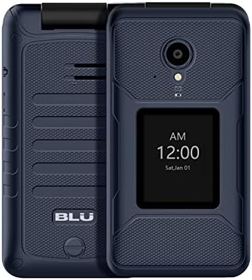 BLU Réservoir Flip | Débloqué |  Téléphone à clapet 4G LTE|2022 |  Écran 2,8" + 1,8" |  Bleu
 Fiche Technique et Prix au Maroc